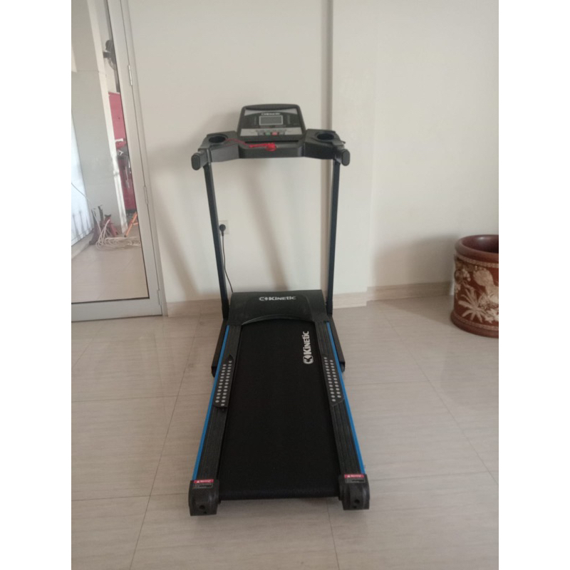 Treadmill Motorized 12P Fold Black/Blue Kinetic