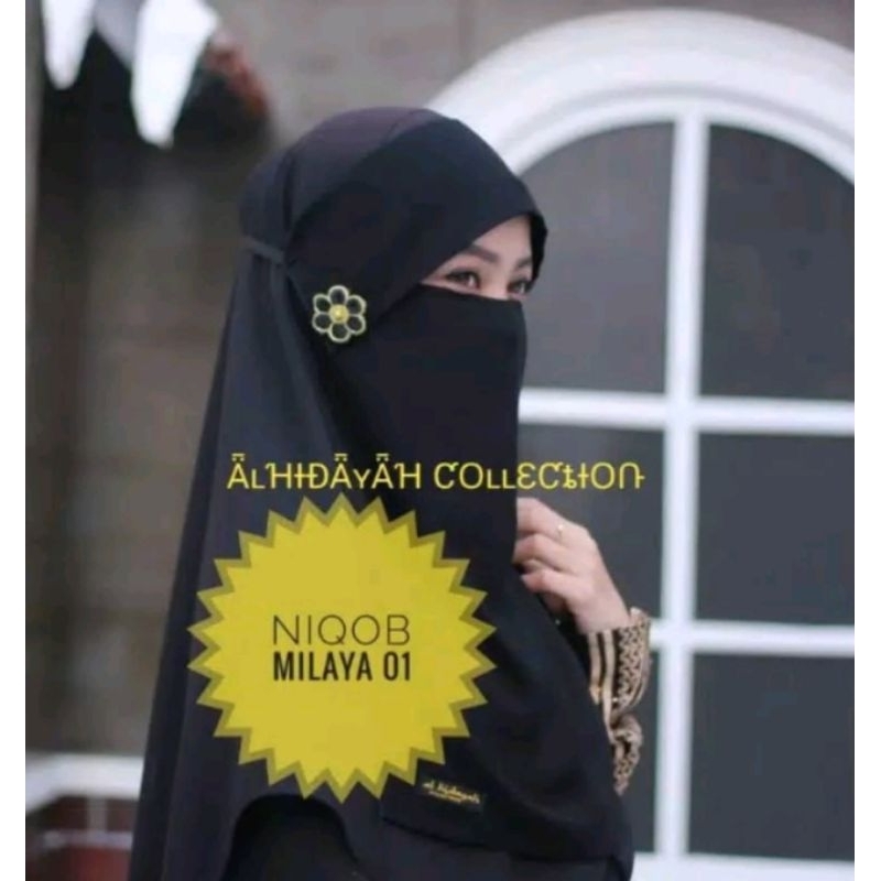 NIQOB | NIQAB MILAYA Bunga - Niqab Cadar Murah Fashion Muslimah