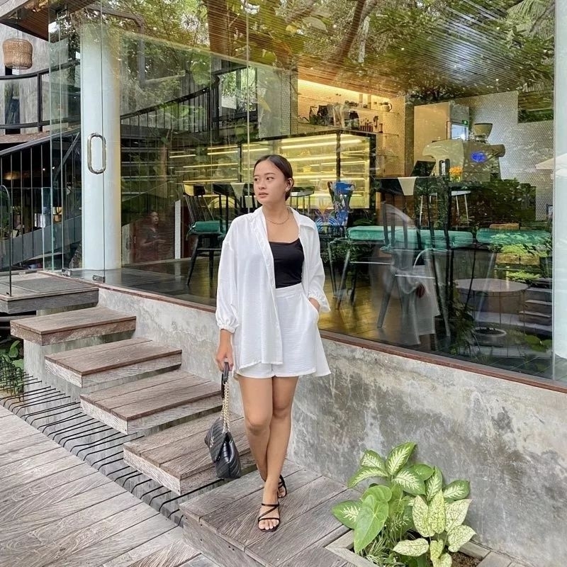 SET ONE SET WANITA/ ONE SET KEMEJA PANJANG