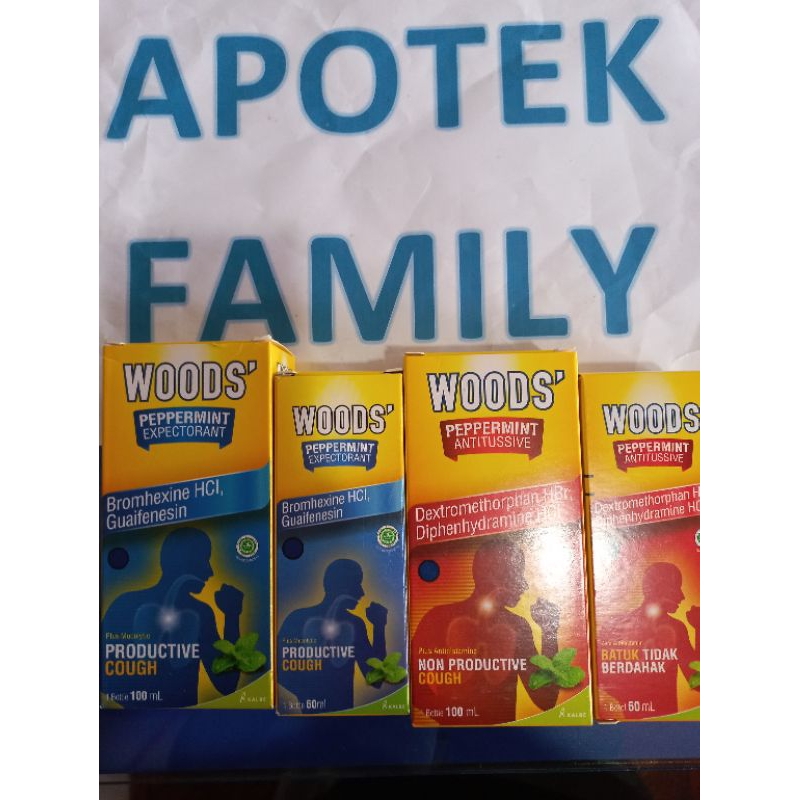 Woods Expectorant Obat Batuk Berdahak / Woods Antitussive Obat Batuk Kering
