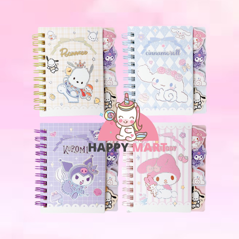

Notes spiral baby sanrio GEN 2 kuromi / melody / cinamonroll