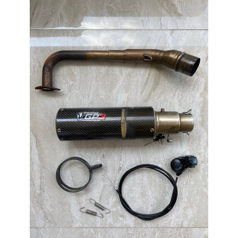 Knalpot 3tech Spartan GP3 Carbon Fullsystem