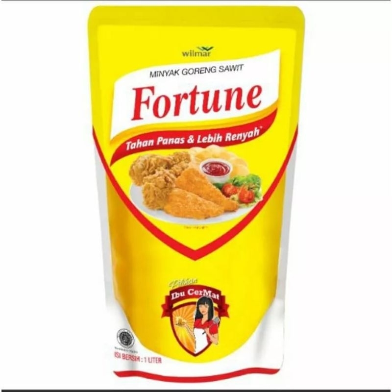 

Minyak Goreng Fortune 1 Liter Pouch