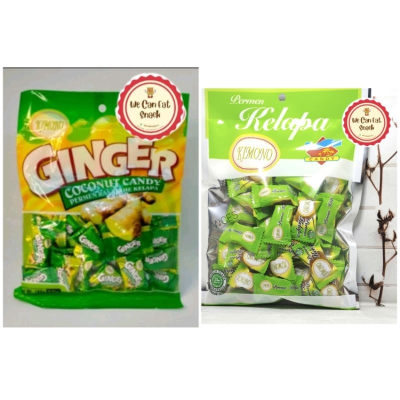 

Permen Rasa Jahe Kelapa Ginger Coconut Candy / Permen Rasa Kelapa Kimono 160gr