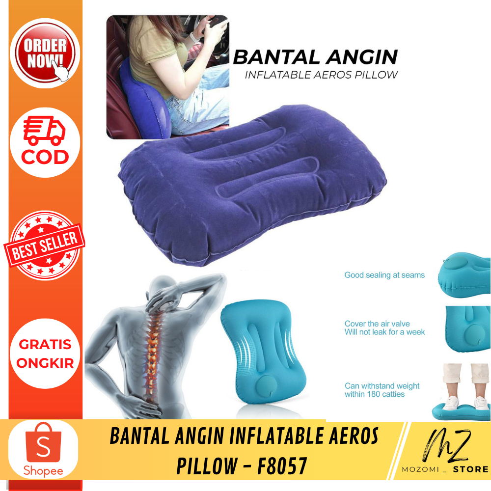 Bantal Angin Inflatable Aeros Pillow / Bantal Angin Tiup / Bantal Angin Traveling / Bantal Angin Inf
