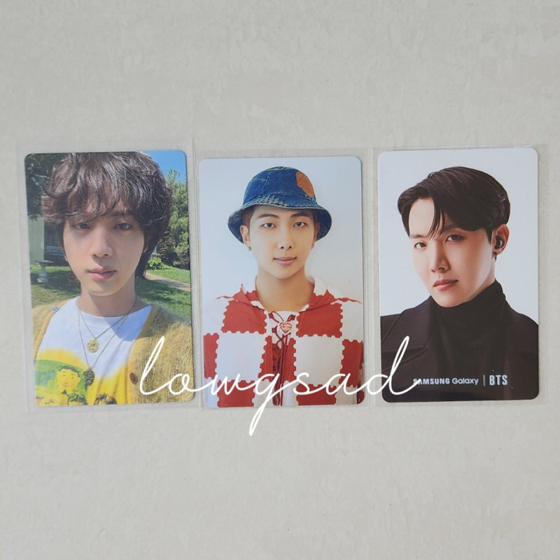 [BUNDLE] phoocard pc official bts seokjin astronaut weverse wv pob usa + dicon namjoon rm + jhope ho