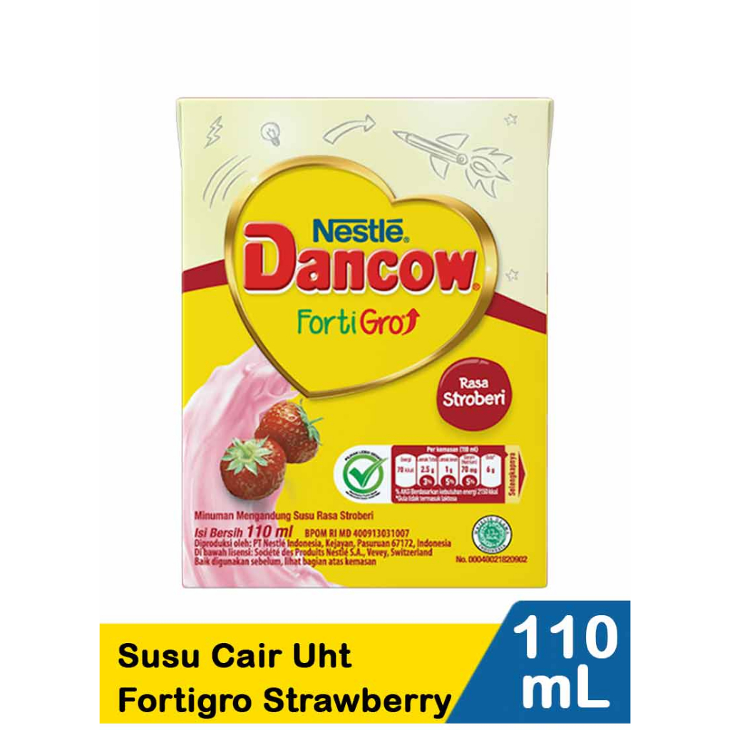 

DANCOW Fortigro Strawberry 110 mL UHT 110mL