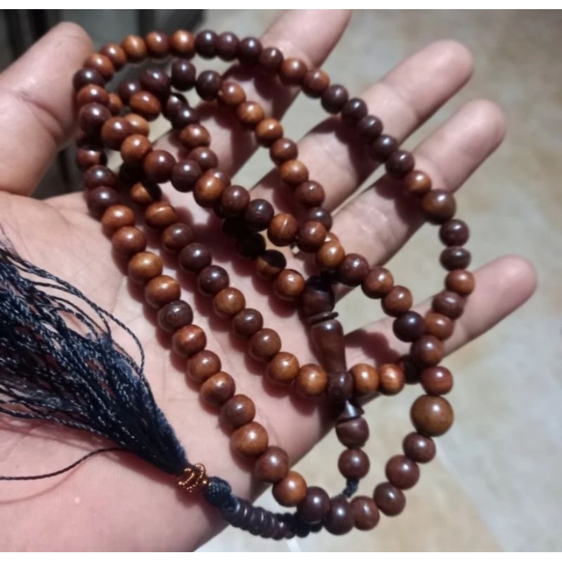 Tasbih stigi super tasbih kayu galih stigi 7mm isi 99 butir tasbih stigi asli