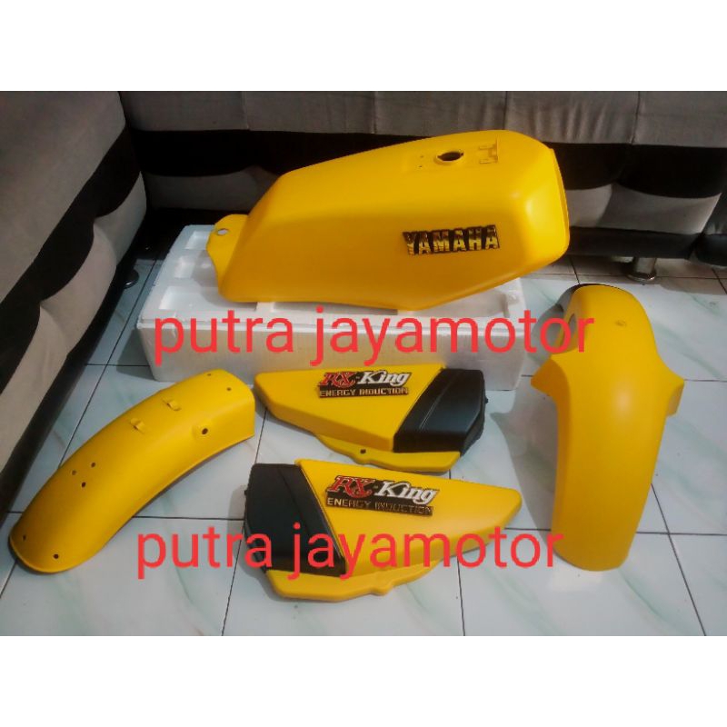 COVER BODI FULLSET YAMAHA RX KING WARNA KUNING DOFF