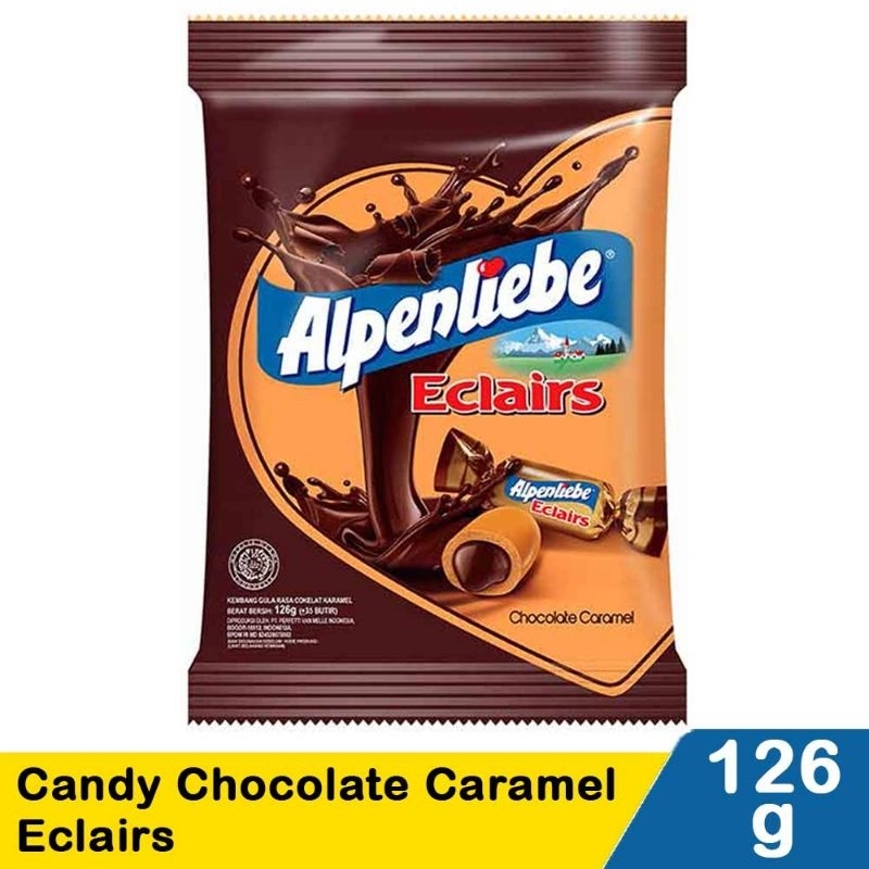 

Alpenliebe Candy Chocolate Caramel Eclairs 126G