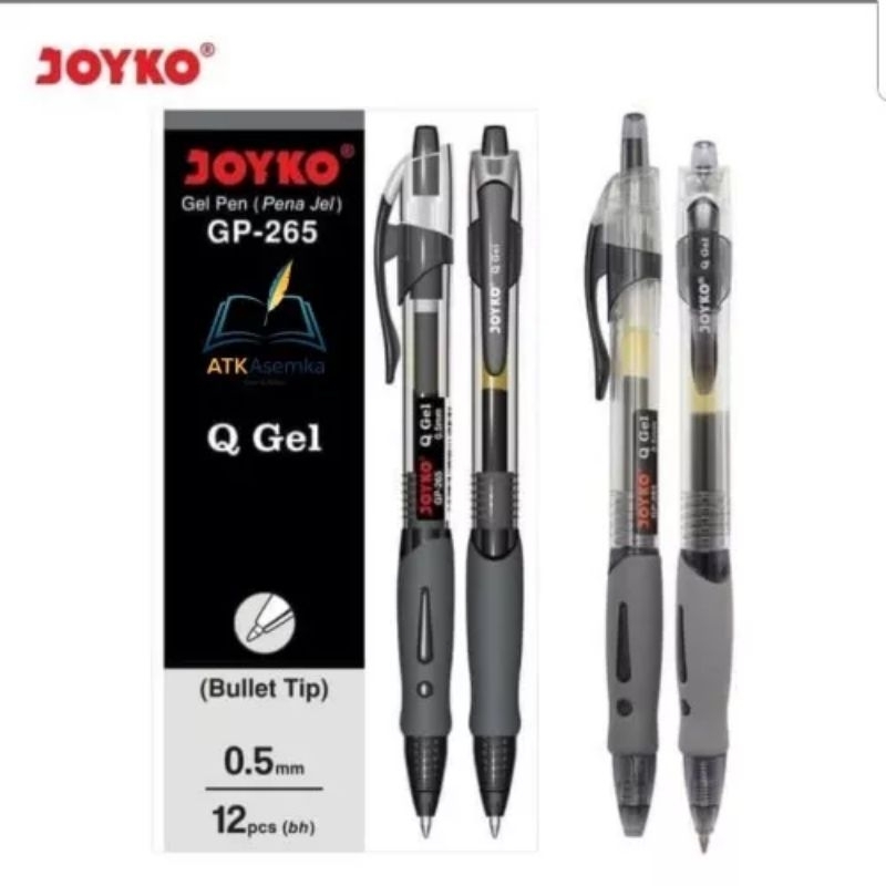 

(1Pcs) Pulpen Joyko Gel Cetek Q Gel GP-265 Hitam