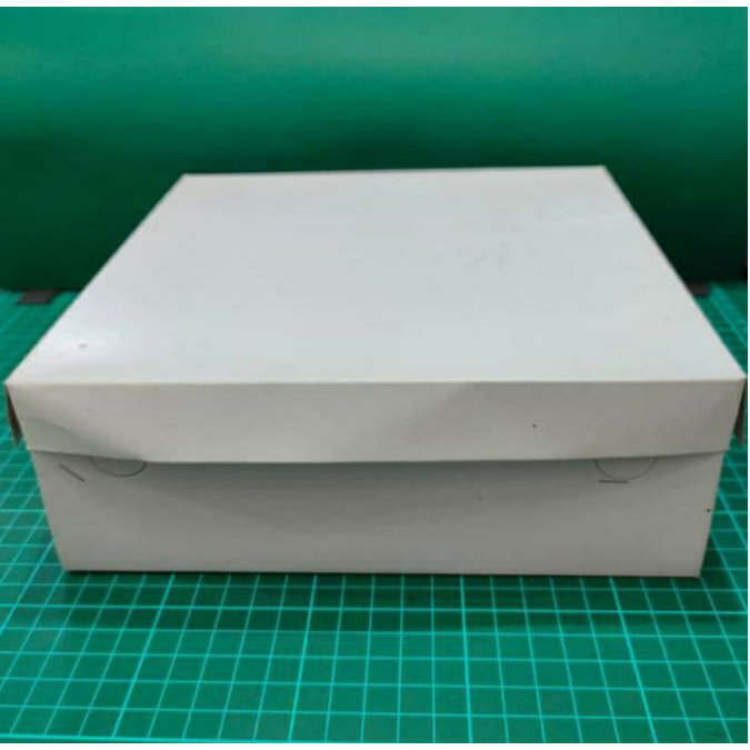 DUS NASI PUTIH POLOS TEBAL UKURAN 22X22CM