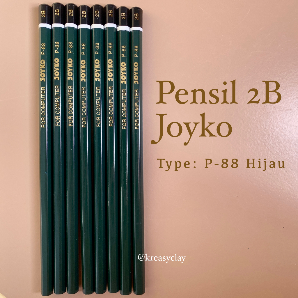 

3pcs Pensil 2B Hitam Joyko - Pensil Tulis Untuk Ujian Komputer