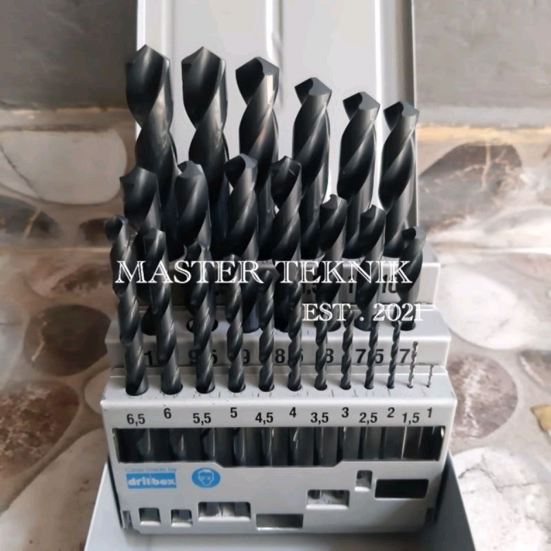 MATA BOR BESI SET  25 PCS HSS