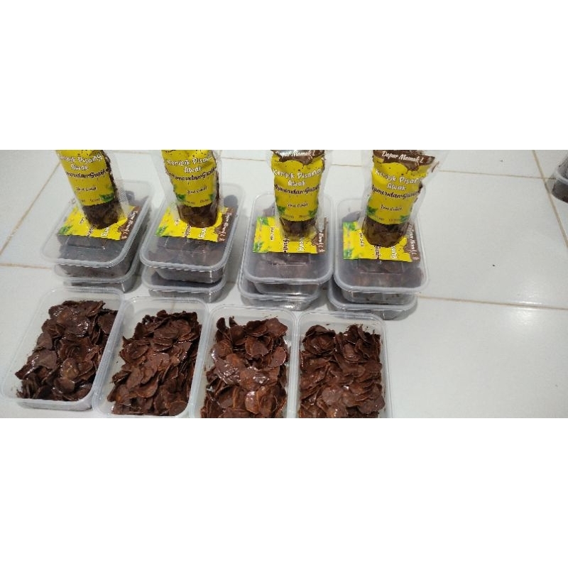 

keripik pisang awak Rasa coklat