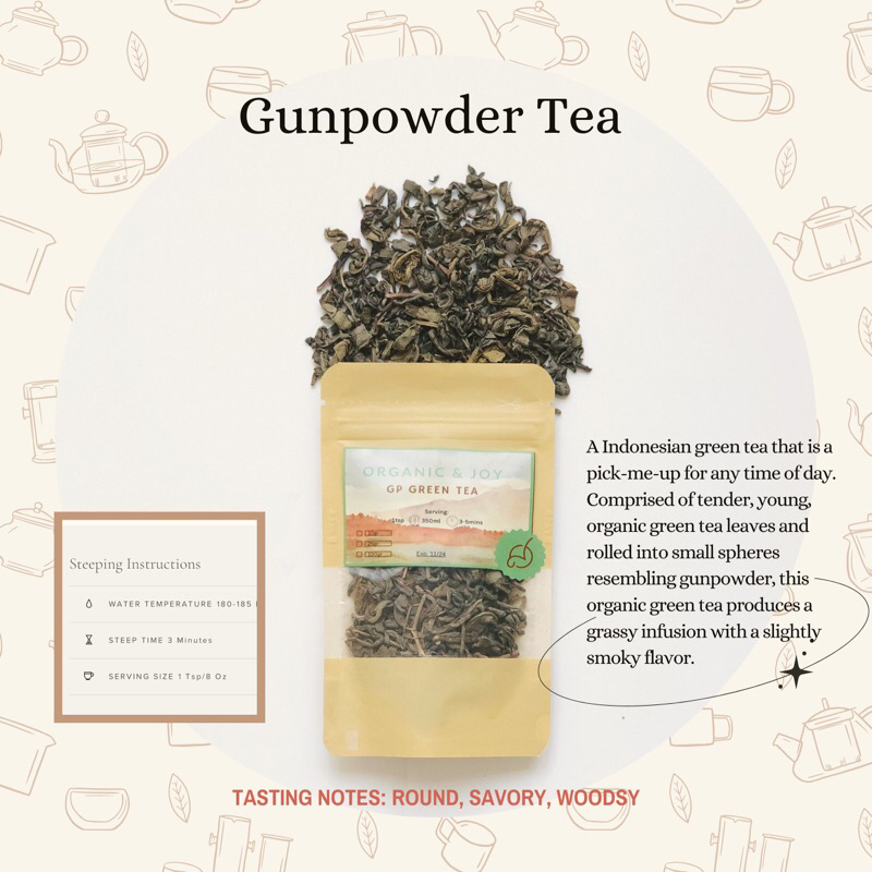

GP Tea/ Gunpowder Green Tea (Indonesian GP Tea)