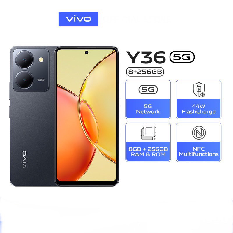 VIVO Y36 (5g) RAM 8/256gb ! 100% BARU DAN BERGARANSI RESMI 1th