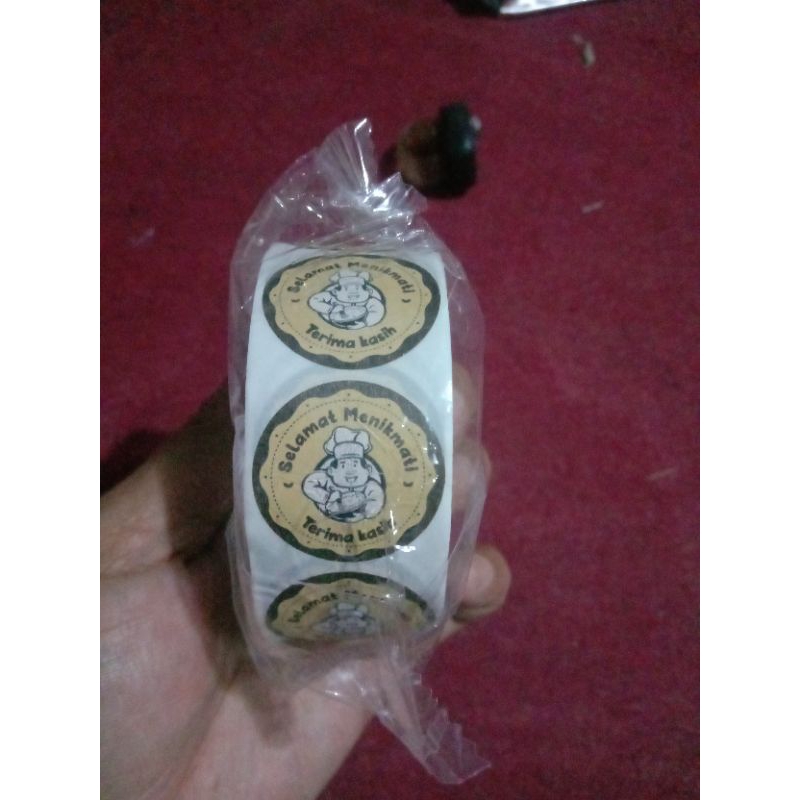

1 Roll (500 PCS) stiker lebel makanan Tulisa Thank you