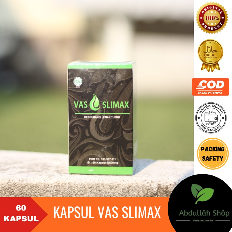 VAS SLIMAX Supplement Diet Herbal Diet Langsing Slim Slimfit | El Medinah 60 kapsul