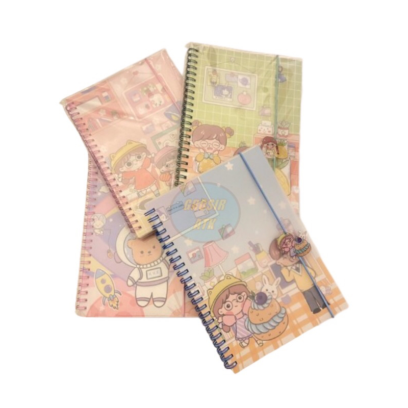 

NOTEBOOK RING MOMO FANCY A5 KARAKTER LUCU