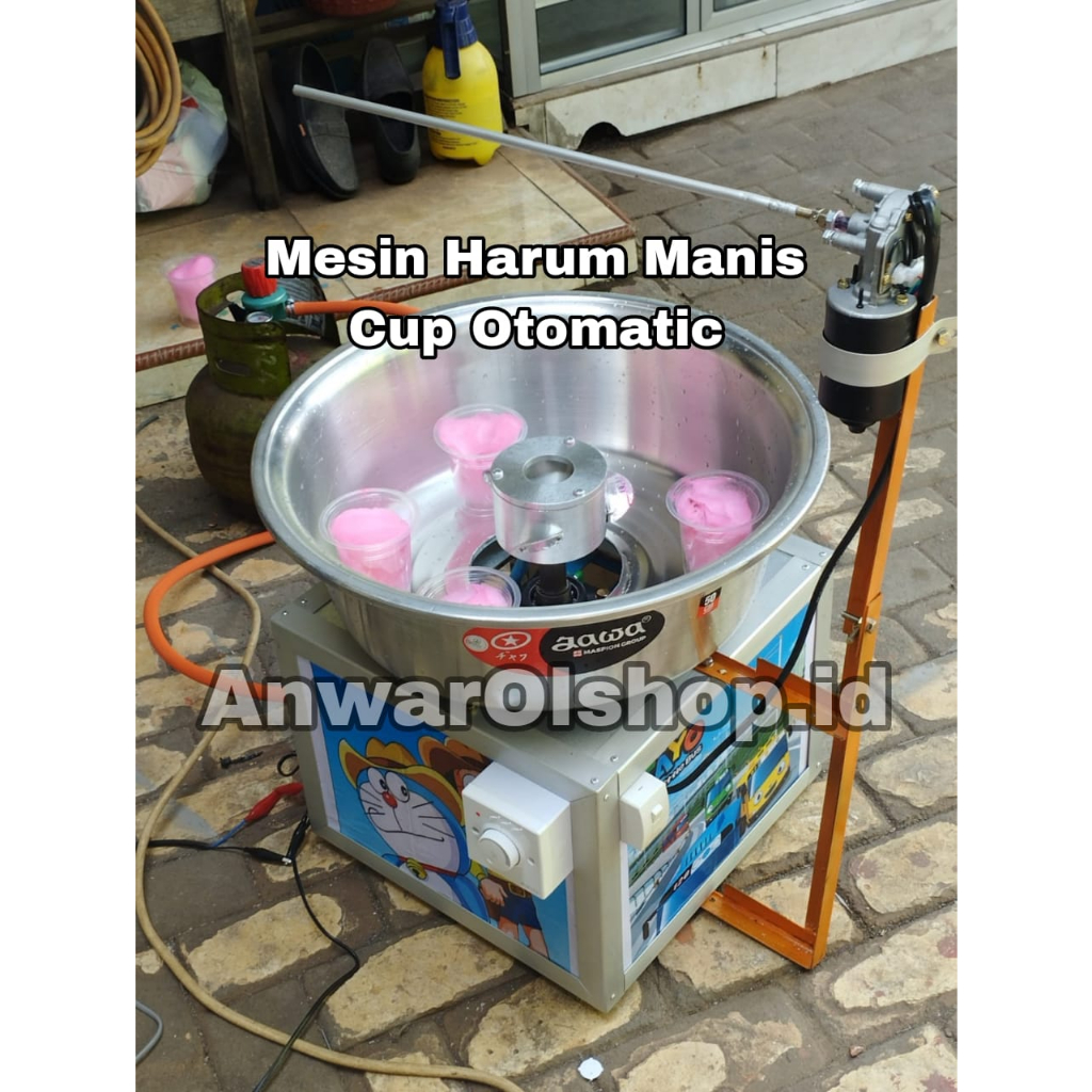 Mesin Harum Manis Cup Produksi dengan Penggulung Otomatis Mudah dan Praktis Digunakan