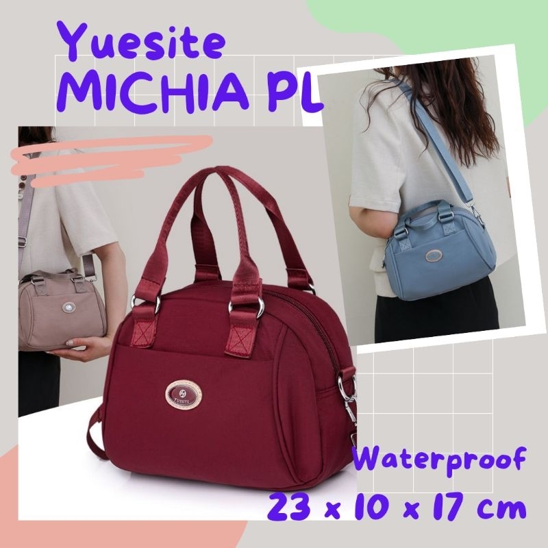 TAS TENTENG WANITA IMPORT SELEMPANG CEWEK KEKINIAN YUESITE MICHIA POLOS SLINGBAG KOREA