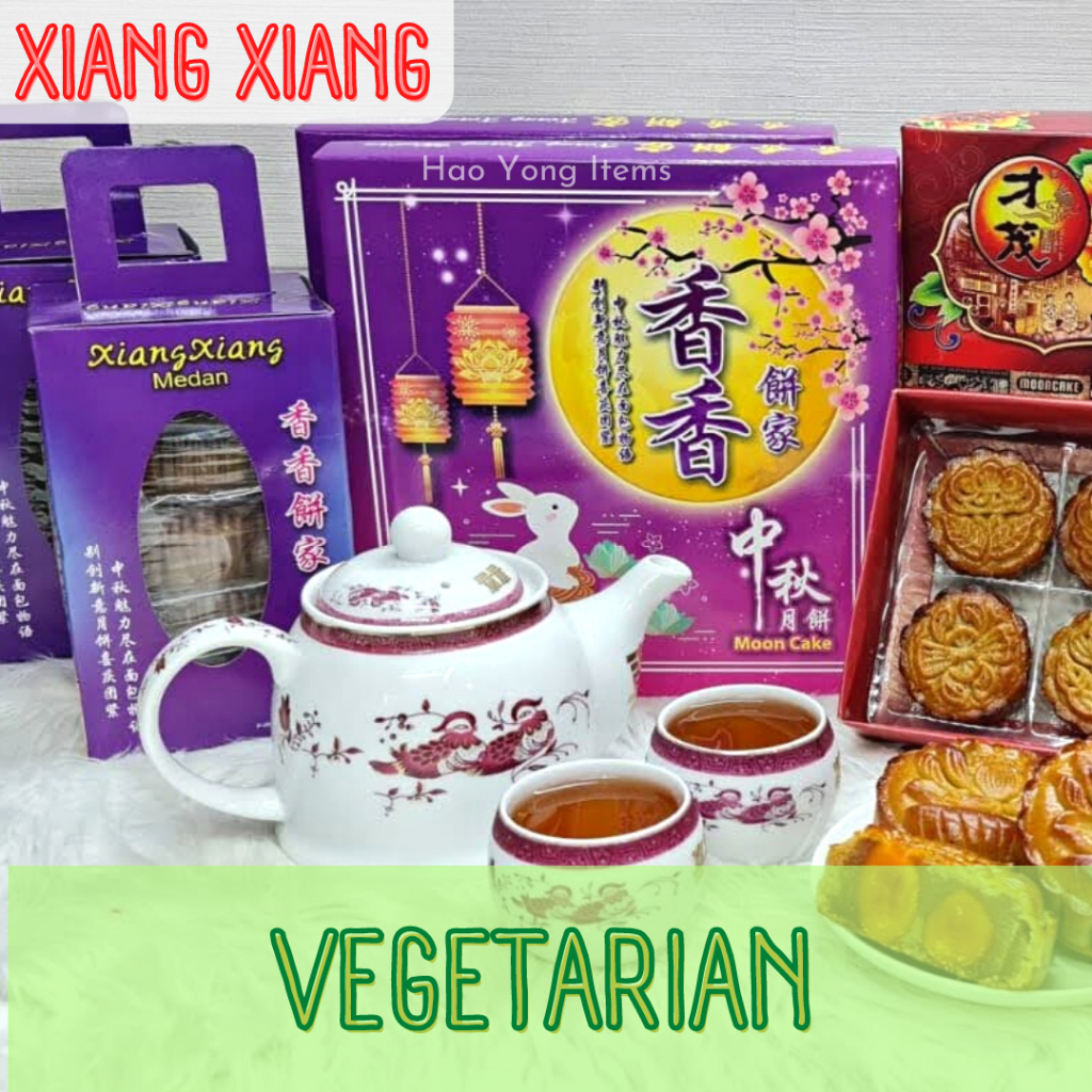 

Xiang Xiang Vegetarian Mooncake Kotak Besar / Kue Bulan Xiang Xiang