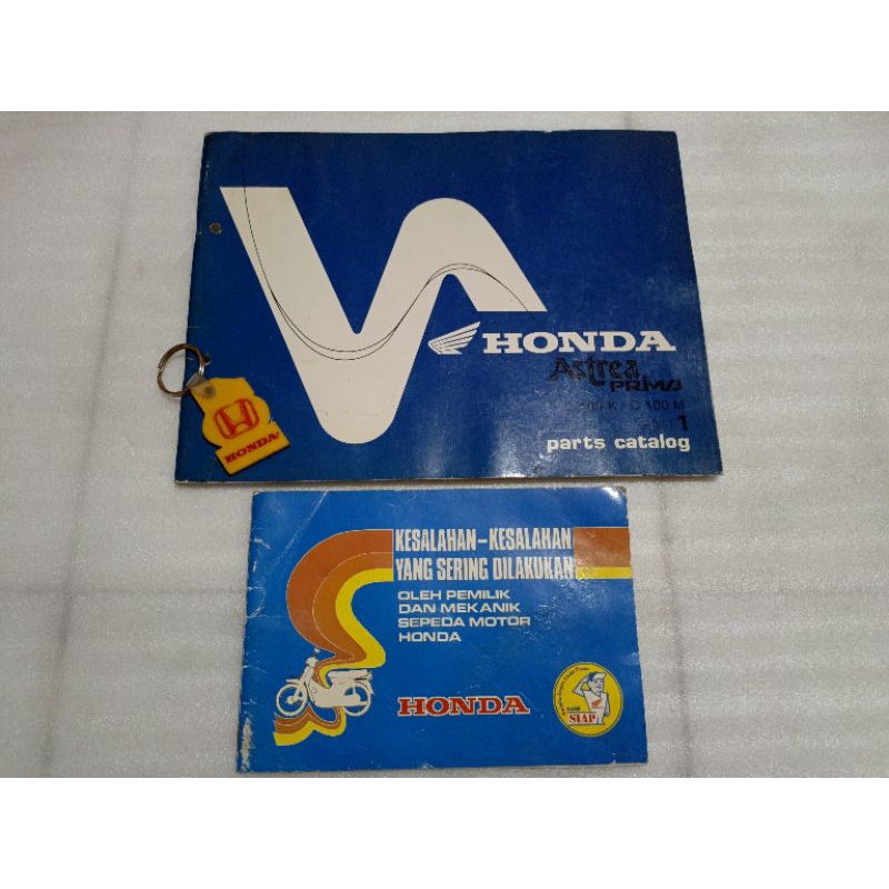 BUKU PART CATALOGUE HONDA ASTREA PRIMA ORIGINAL