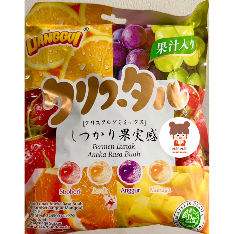 

Lianggui Fruit Gummy | Permen Lunak Aneka Rasa Buah | 360g