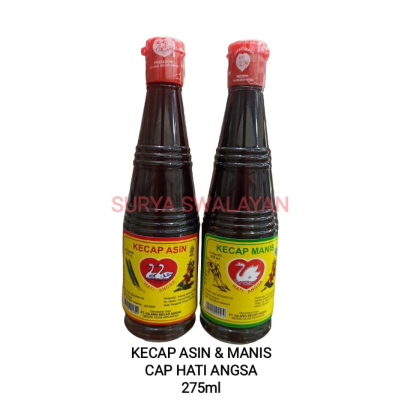 

Kecap Asin - Kecap Manis Cap Hati Angsa Botol 275 ml