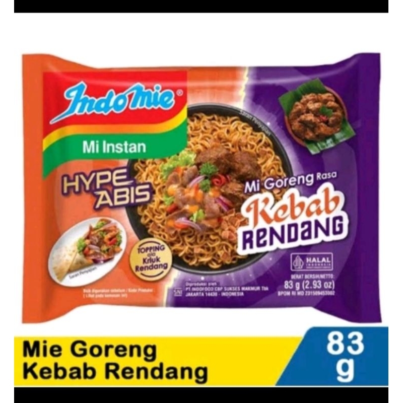 

Indomie kebab rendang