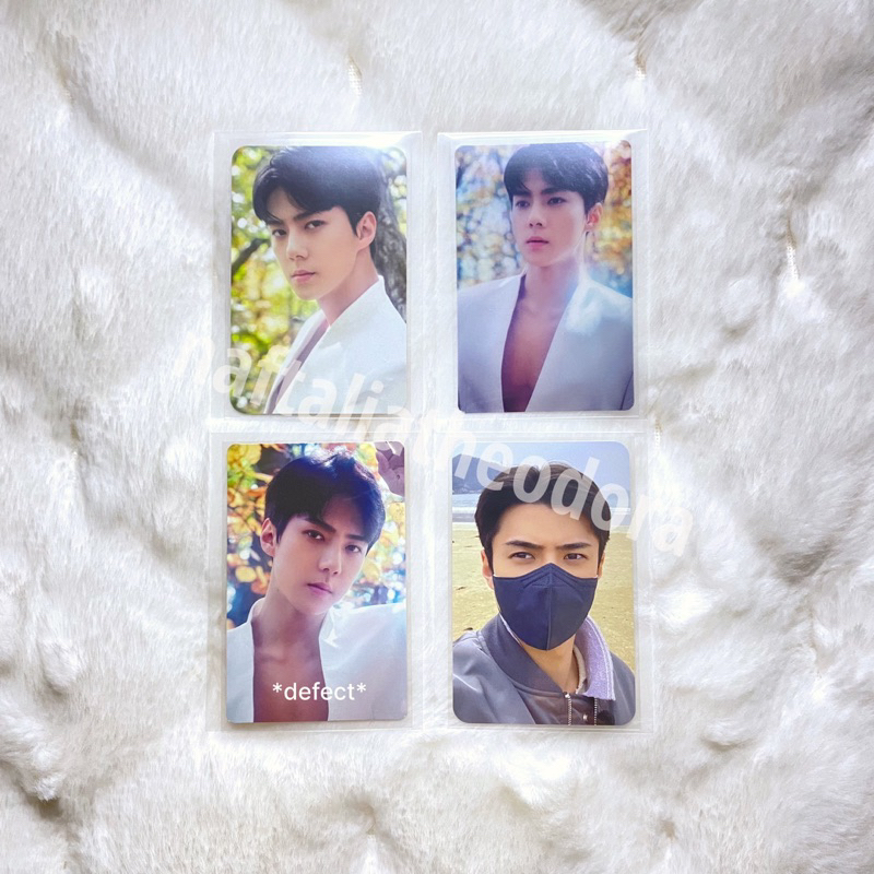 EXO Sehun Elyxion Hand Warmer Card Wallet 10th Anniv Necklace Photocard