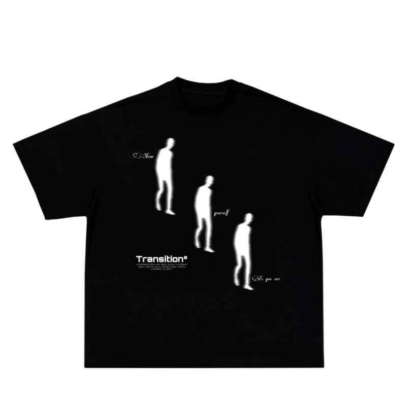 Glucklich - Black T-shirt Trasition°