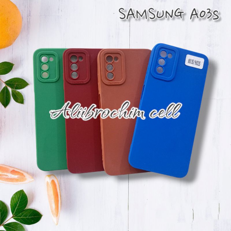 SOFTCASE SAMSUNG A03S SILIKON CASE MACARON PRO CAMERA FULL COLOR 3D ORIGINAL TPU