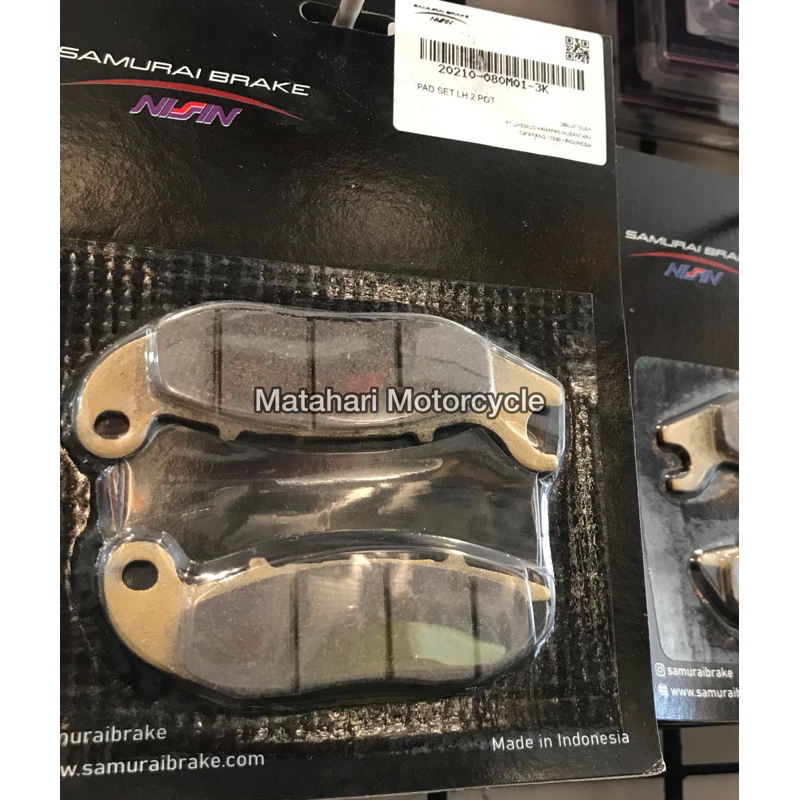 kampas kaliper nissin samurai 2p kiri beat scoopy
