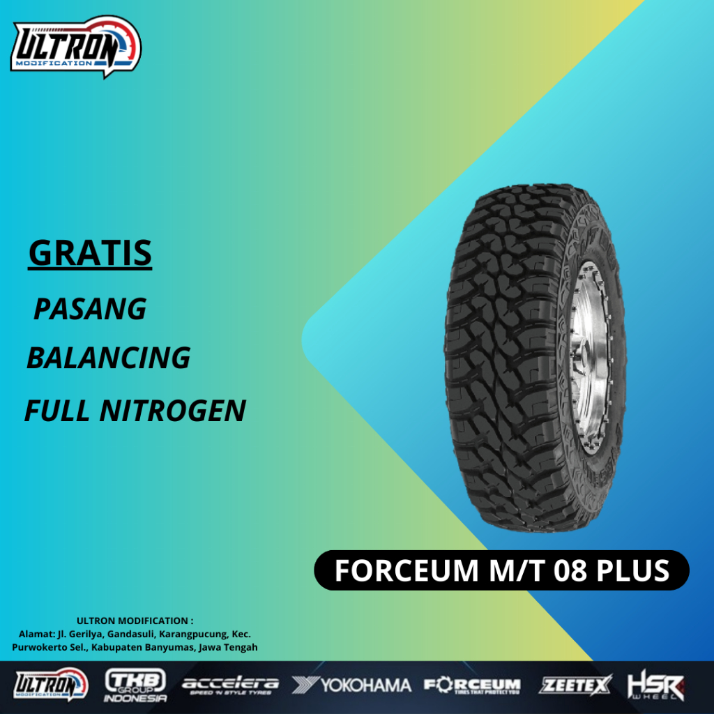 Ban Mobil Offroad Type FORCEUM M/T 08 PLUS 235 75 R15 Ban Pacul Ring 15 235/75
