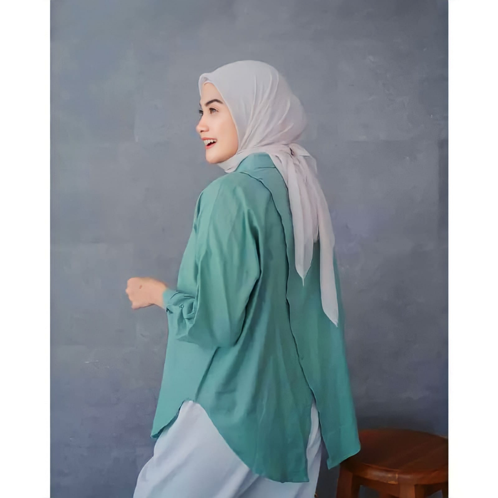 Kemeja Nelka Shirt Oversize - Kemeja Linen Oversize - Kemeja Nelka Linen Premium Tebal