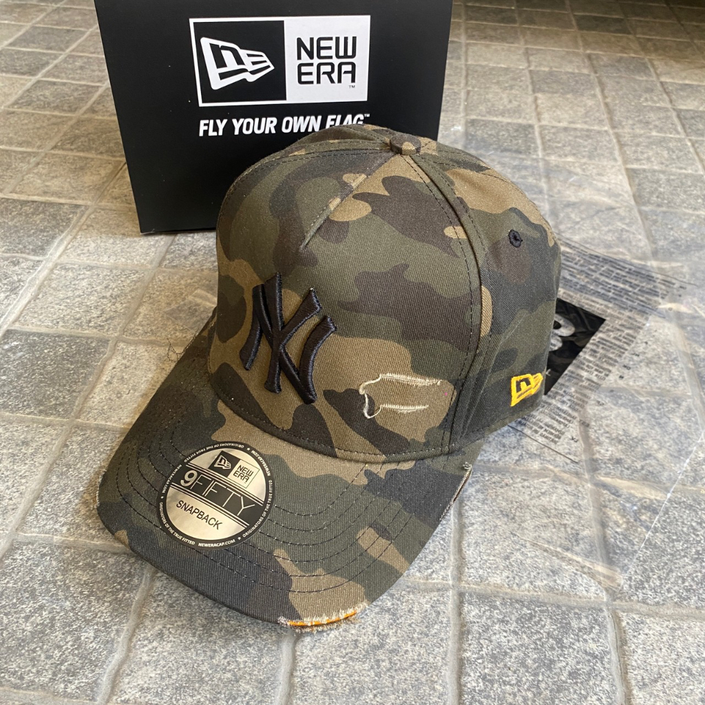 TOPI BASEBALL MLB NY ARMY DENIM DAMAGE ORIGINAL CAMO CAPS