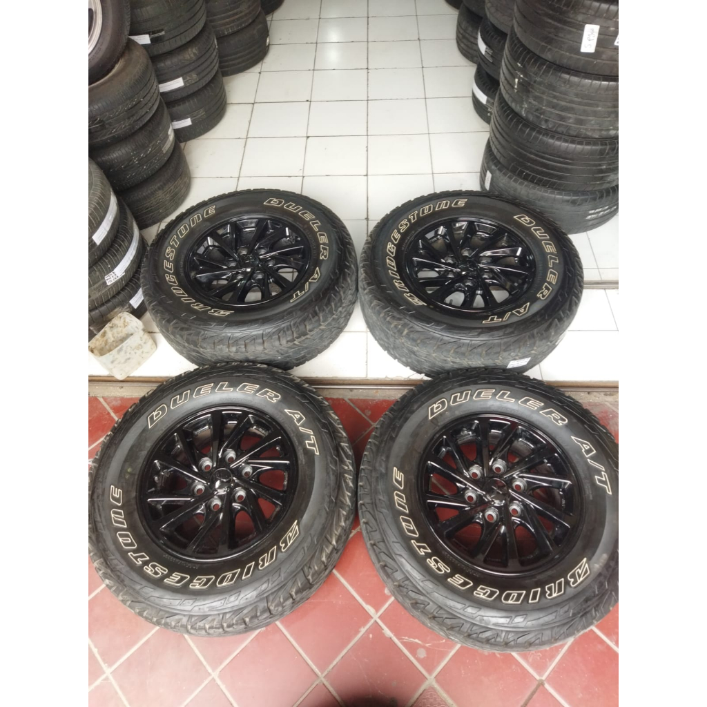 velg mobil bekas PAJERO EXCED ring 16 pcd 6x139 plus ban 265/70/16