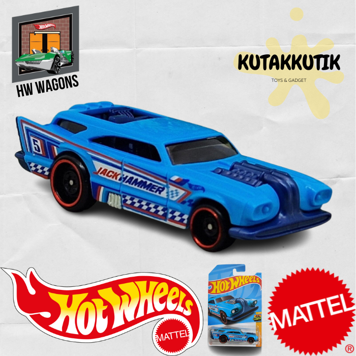 Hot Wheels Mobil Jack Hammer Biru No 5 Lot L 2023 HW Wagons
