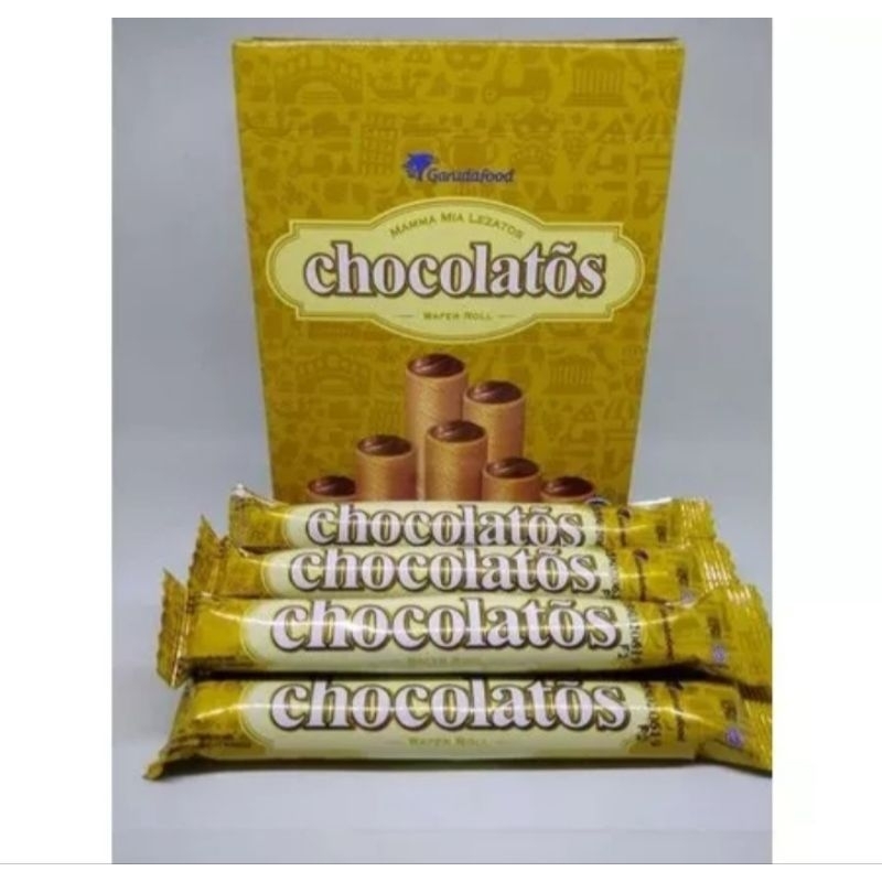 

CHOCOLATOS WAFER ROLL ISI COKLAT