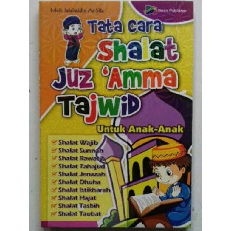 Buku tata cara sholat tajwid untuk anak anak bergambar