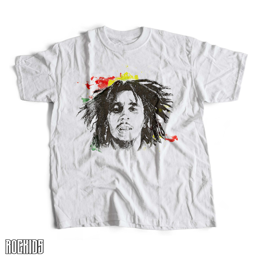 ROCKIDS - BOB MARLEY - TSHIRT - TEES - KIDSWEAR - KAOS BAND - KAOS BAND BOB MARLEY - KAOS BOB MARLEY