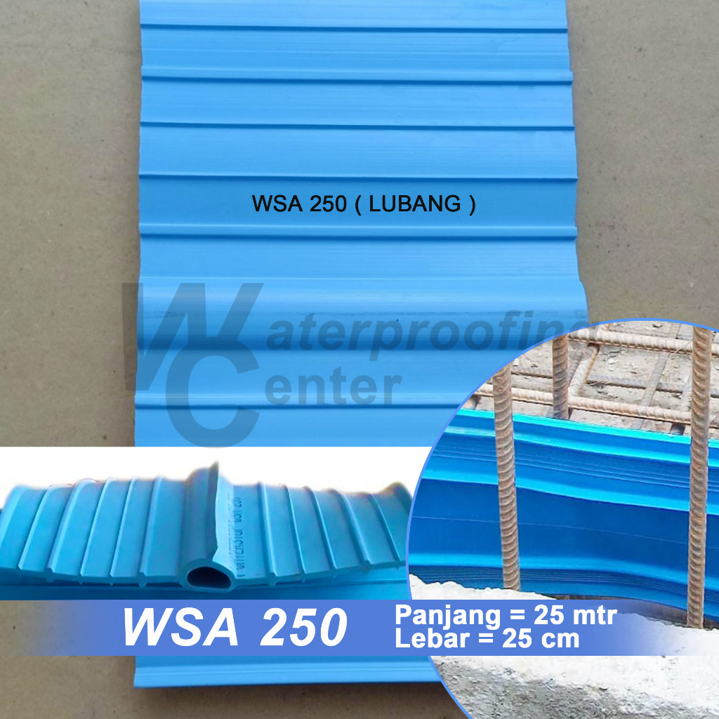 Waterstop PVC Maspion - WSA 250 Panjang 25 Meter