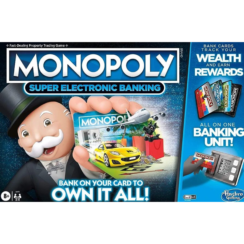 MONOPOLY Super Electronic Banking Board Game, Electronic Banking Unit