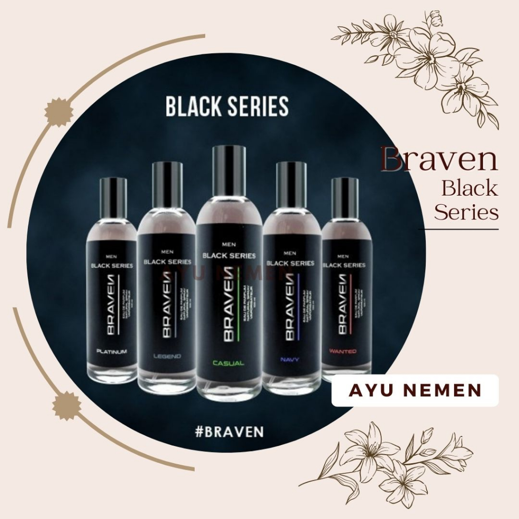 BRAVEN MEN BLACK EAU DE PARFUME SERIES | BRAVEN PARFUM PRIA