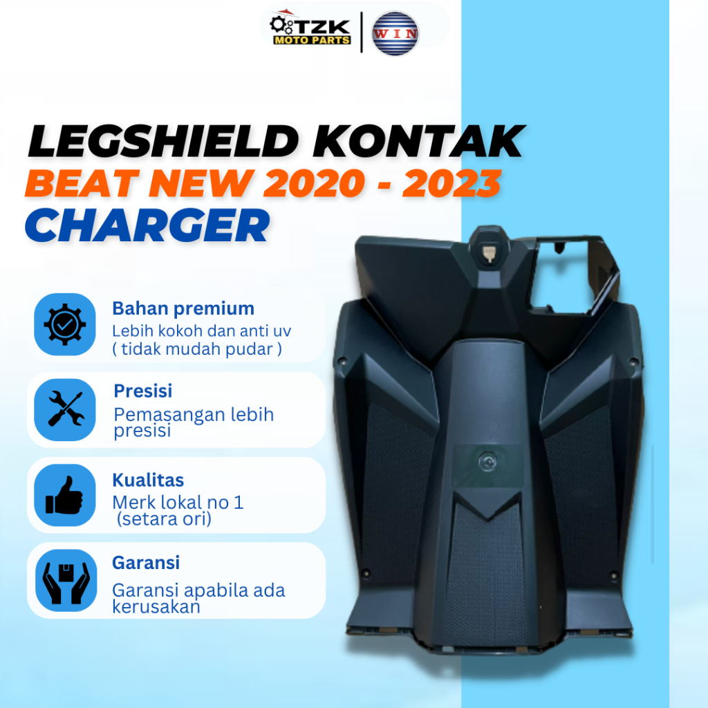Legshield Cover Dasbor Tengah Dek Charger Beat New Esp Deluxe Street K1A 2020 - 2022