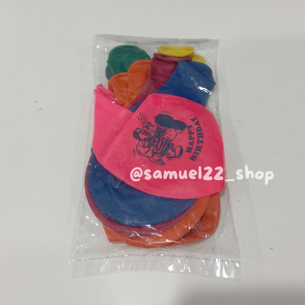Balon Latex Karet Karakter KKL Besar Isi 10