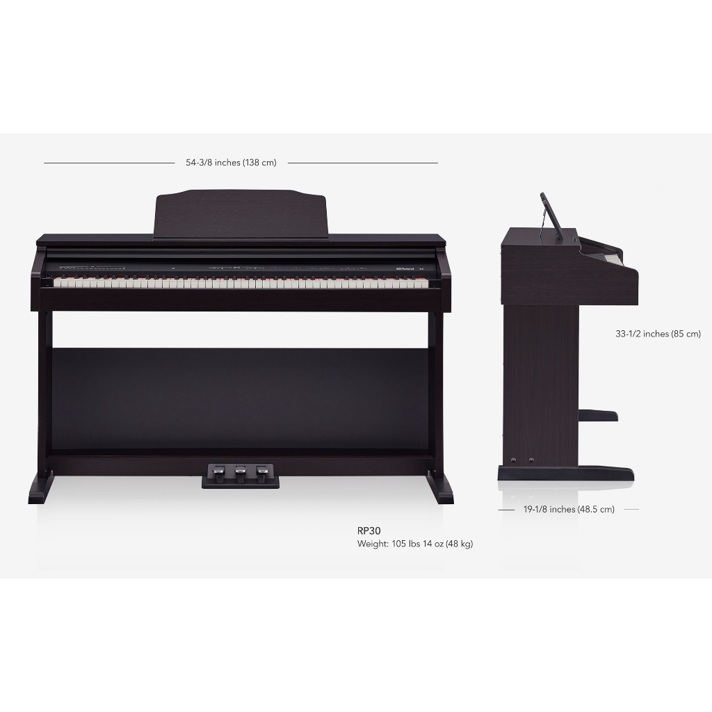 RK Roland RP30 Digital Piano Roland / Home Piano / Digital Piano 88keys hammer action Roland RP 30