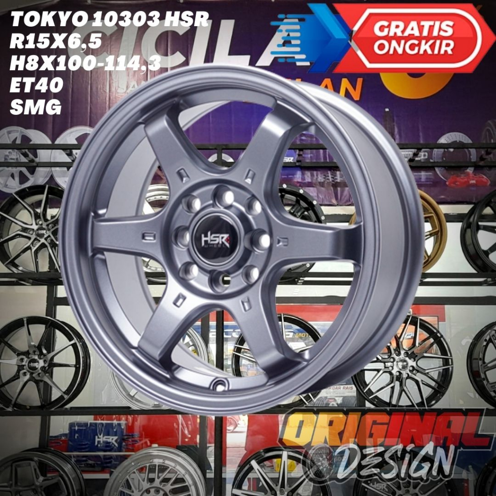 Velg Mobil Ring 15 HSR TOKYO R15 Untuk Calya , Sigra , Mobilio , Brio